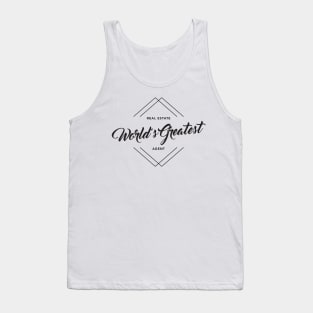 World's Greatest Real Estate Agent T-Shirt Tank Top